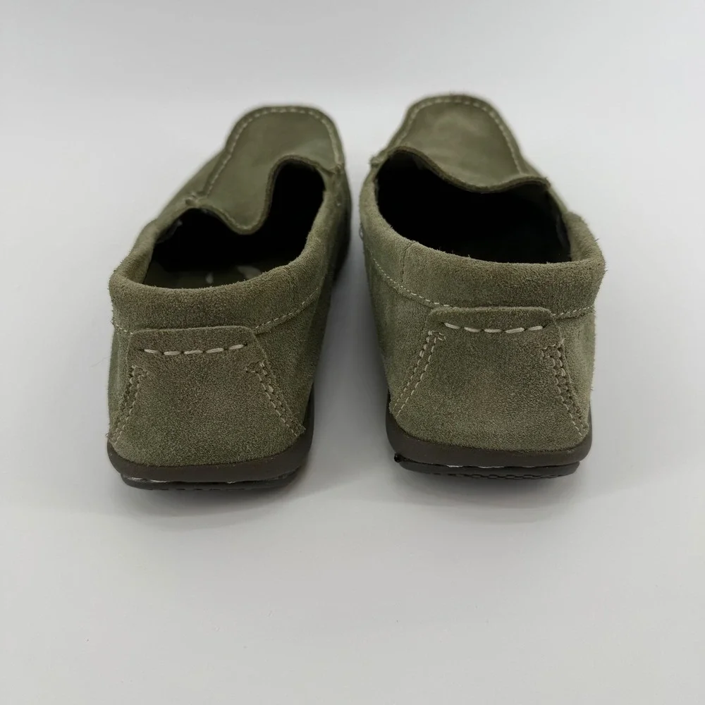 Rockport Men's Olive‎ Suede Slip On Loafer Shoes Size 8.5 Adi Prene Soles